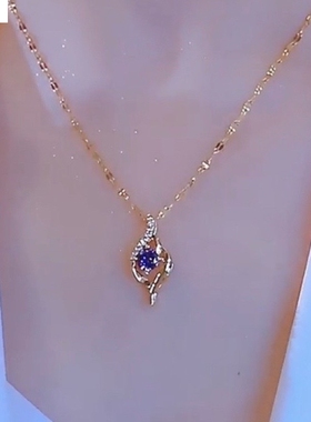 新款女新款钛钢一见倾心小众爆款饰品网红简约气质颈链支持百搭