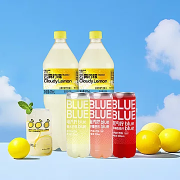 柠檬共和国云雾柠檬芭乐气泡水470ml*4瓶[20元优惠券]-寻折猪
