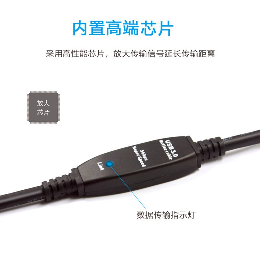 罗技摄像头延长线C930 C925适用C920c1000e视频会议直播公对母3.0 - 图2