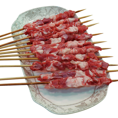 北京牛街清真羊肉筋串烧烤串串食材新鲜家用半成品冷冻bbq500g