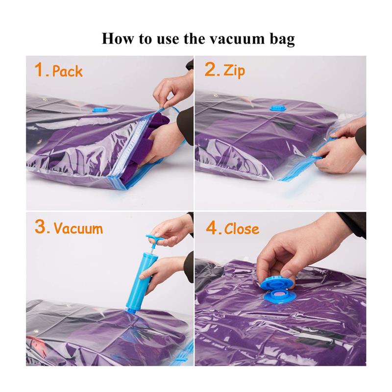 Durable Vacuum Storage Bags For Clothes Pillows Bedding Blan-图3