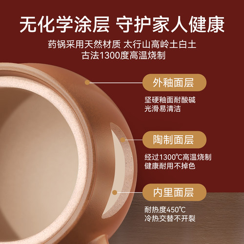 中药砂锅熬中药家用熬药专用煎锅药锅平定无釉药壶煎药壶煎药药罐 - 图0