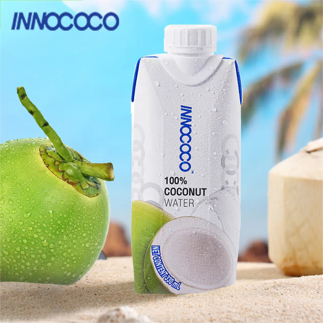 12瓶INNOCOCO一诺可可椰子水330ml 100%纯椰汁水椰青水饮品饮料,淘宝优惠券,粉丝福利购,淘宝优惠卷