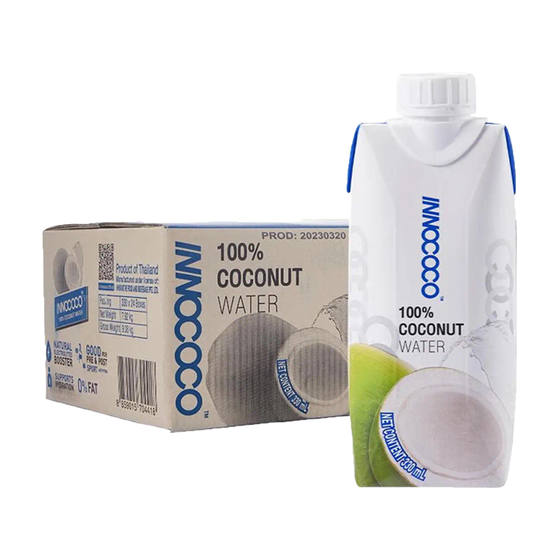 12瓶INNOCOCO一诺可可椰子水330ml 100%纯椰汁水椰青水饮品饮料,淘宝优惠券,粉丝福利购,淘宝优惠卷