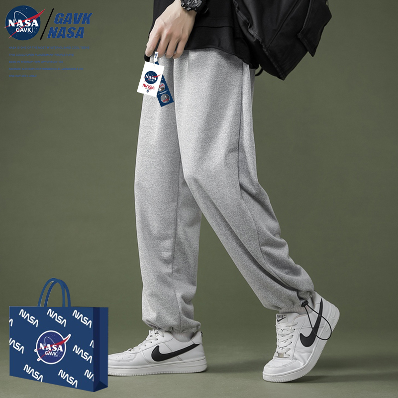 nasa gavk男春秋款拖地运动卫裤 gavk休闲裤