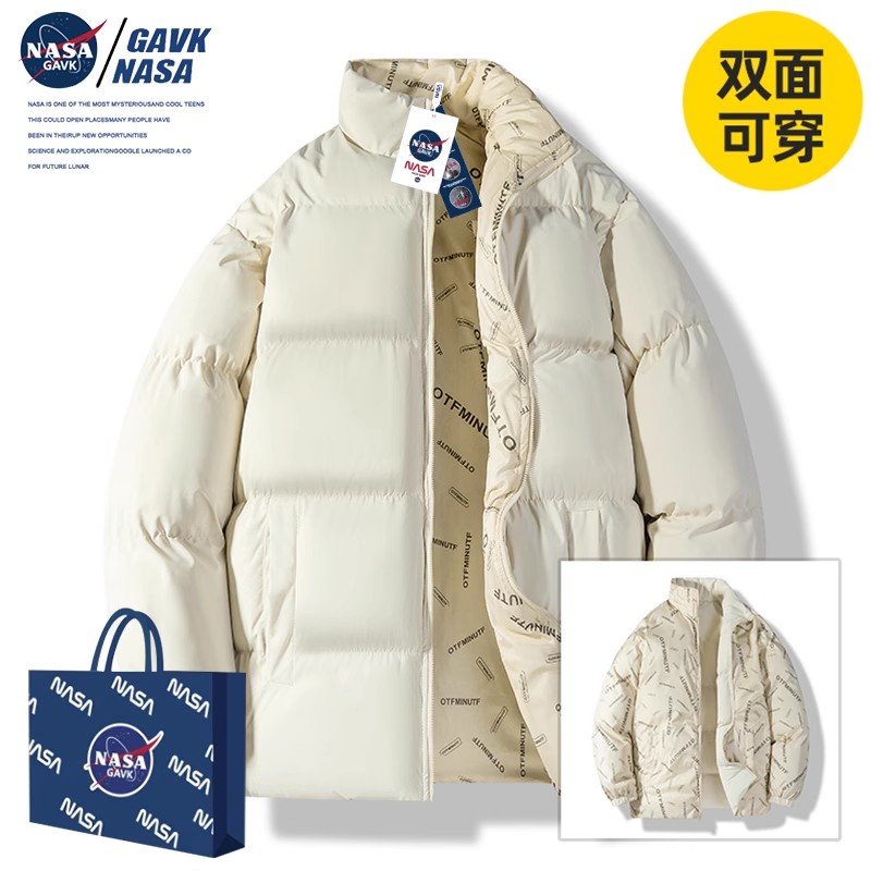 NASA GAVK2023秋冬棉服新品加厚潮牌修身袄子男运动百搭男女同款