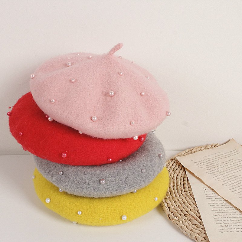 Pear Lovely Berets Caps Girls Kids Princess New Fashion