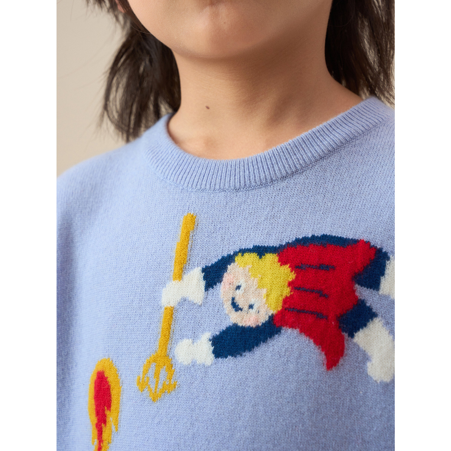 erdosKIDS 鄂尔多斯儿童羊绒衫男童针织衫秋冬圆领可爱柔软保暖,淘宝优惠券,粉丝福利购,淘宝优惠卷