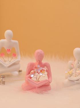 DIY郁金香小夜灯花束手工新创意摆件卧室装饰品送男女友生日礼物