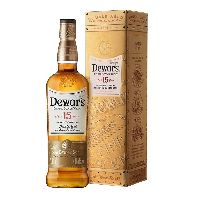 Dewar's 帝王15年1000ML礼盒苏格兰调配型威士忌海外进口洋酒基酒,淘宝优惠券,粉丝福利购,淘宝优惠卷