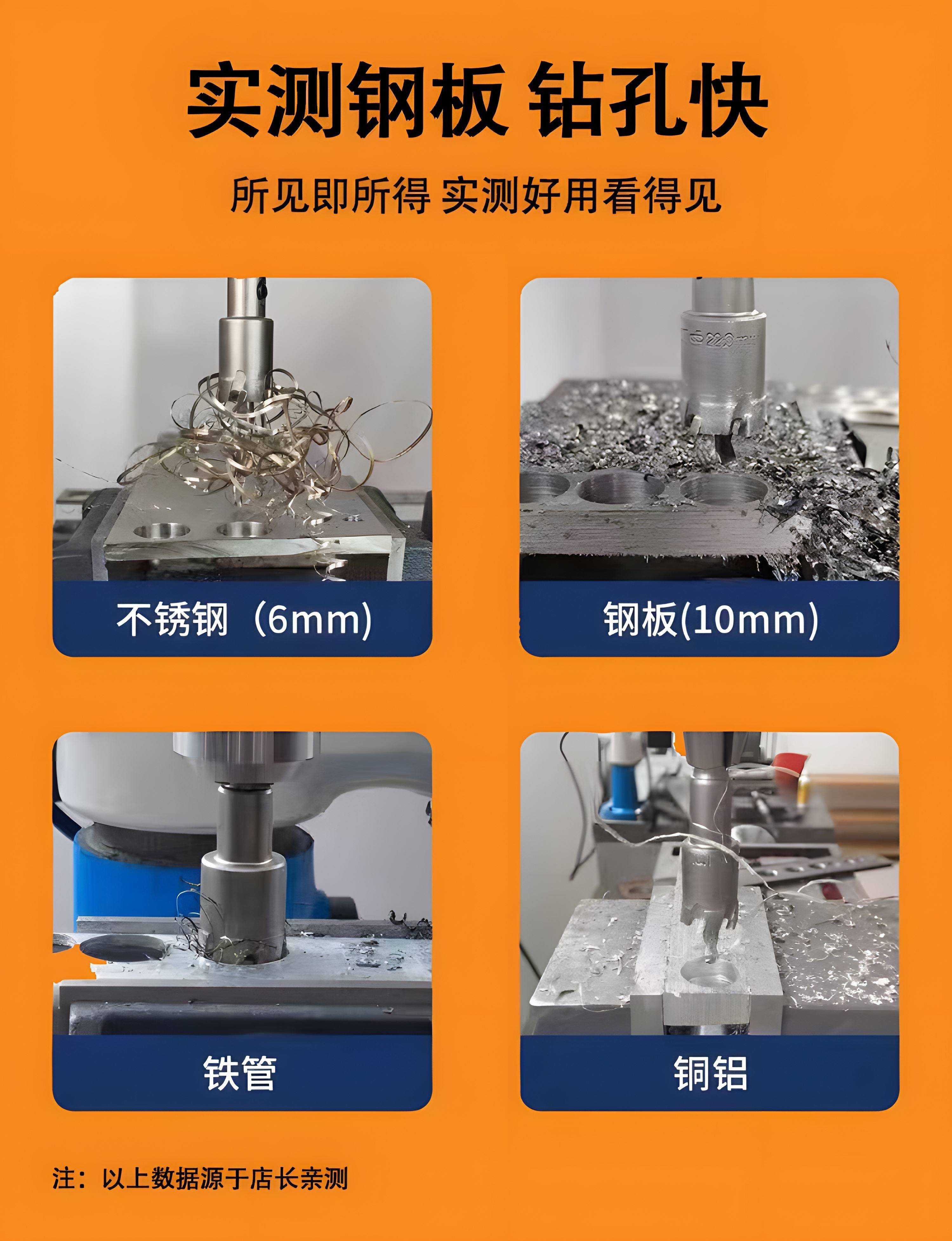 多功能开孔器圆钻开空器钻头圆形天花铝模40木工pe管钻孔器27-图0