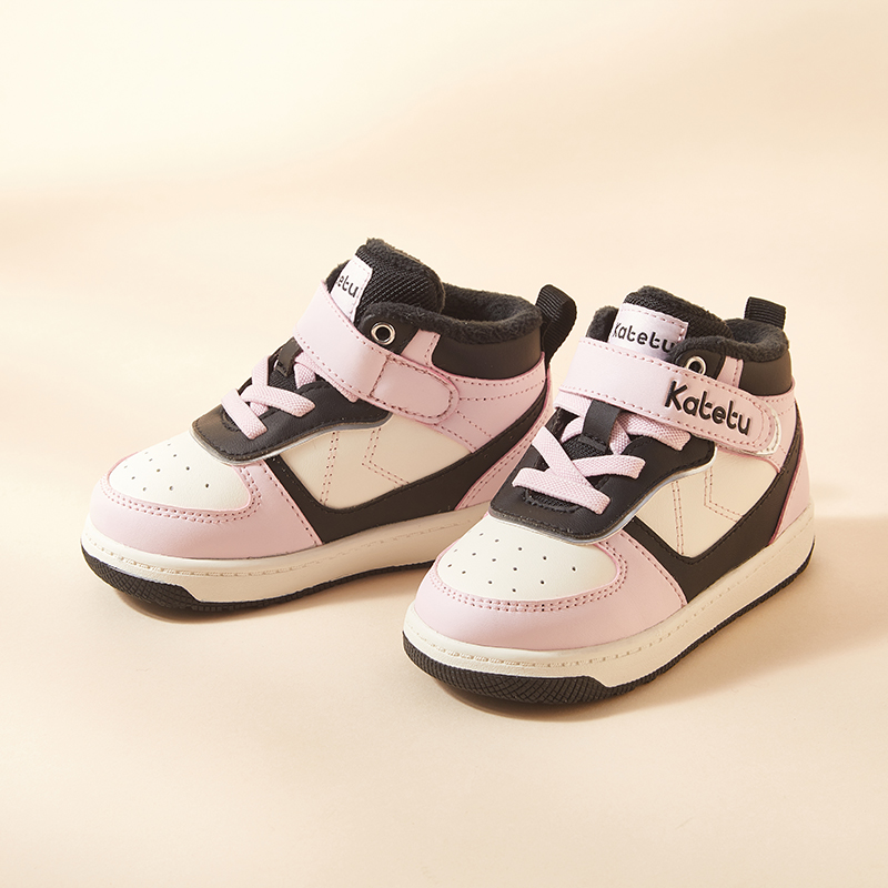 卡特兔2025冬季新款儿童运动鞋加绒保暖防滑耐磨室外雪地靴子童鞋 - 图2