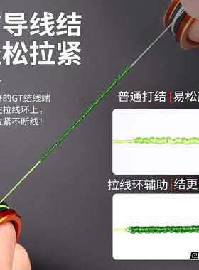 简约垂钓紧线合金线器戒指前导线紧绑线钓鱼戒指拉线环打结器拽线