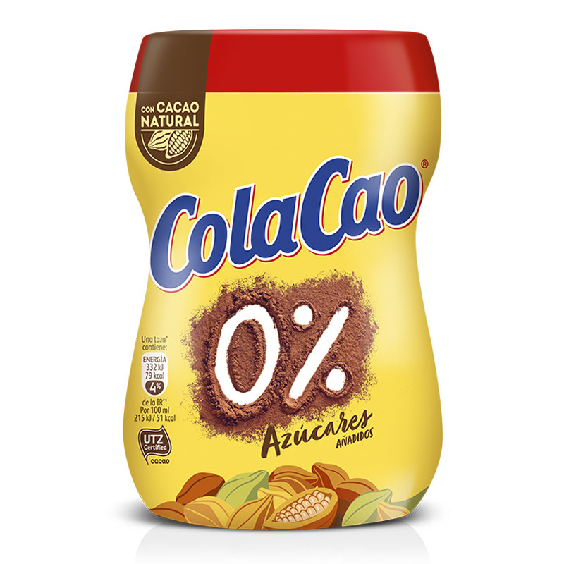 进口高乐高ColaCao不加糖可可粉热巧克力牛奶冲饮品固体饮料300g