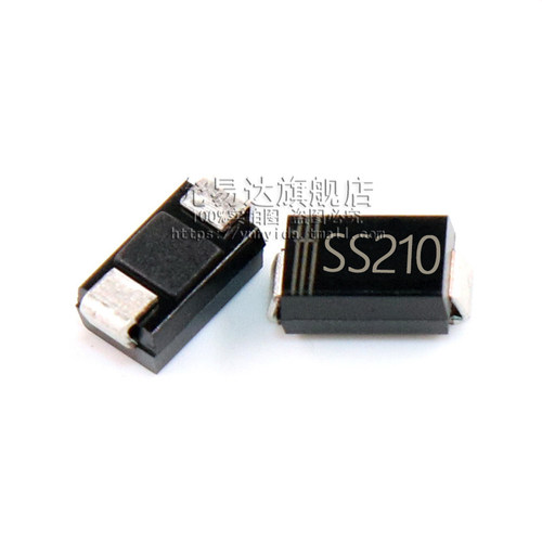 贴片二极管SS210 SMA 贴片SR2100 2A100V 尺寸：4*2.6mm  (100只) - 图0