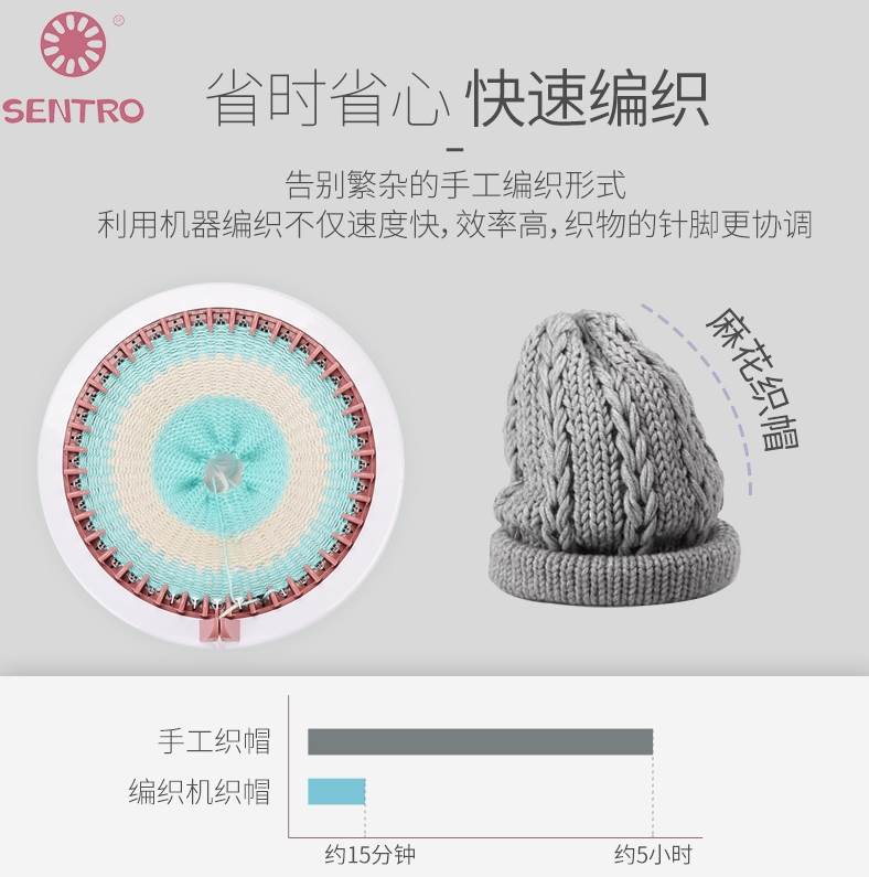 抖音网红时尚洋气手工编织机家用羊毛衣围巾制作创意diy织布儿童k