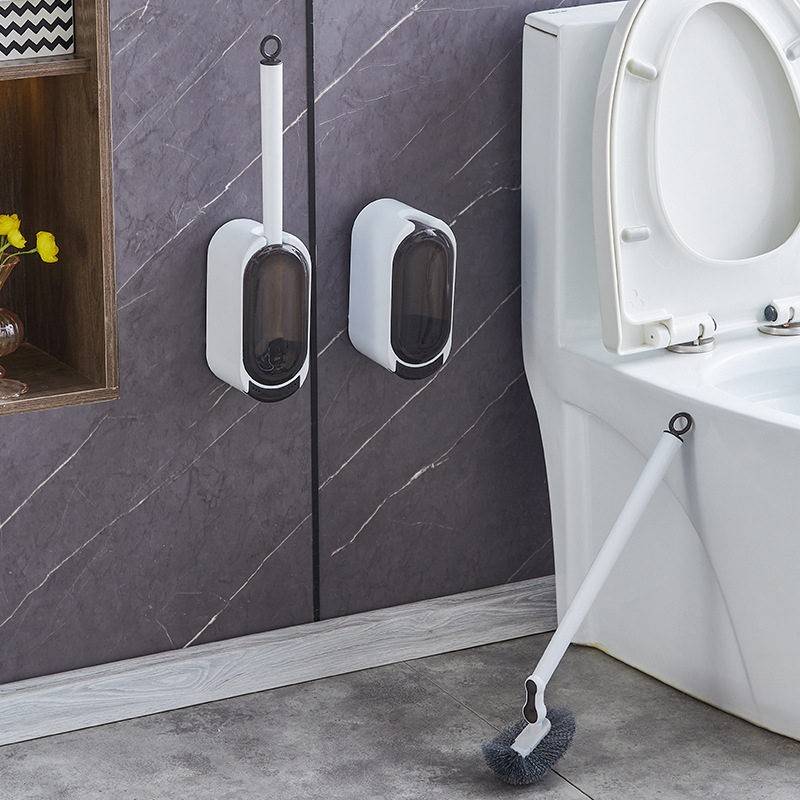 New toilet brush for home use without blind spots wall-mounted bathroom squat pit toilet brush cleaning brush automatic opening and closing