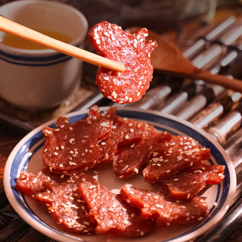 网红零食猪肉干卡通小猪佐餐辅食独立小包装猪肉脯 - 图0