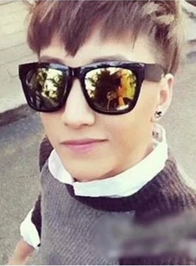 反光水银明星款复古防晒太阳镜