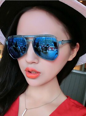防紫外线时尚墨镜多边女太阳镜