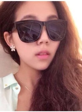 热卖大框呛口小辣椒太阳眼镜磨砂墨镜女士潮男酷太阳眼镜女款黑色