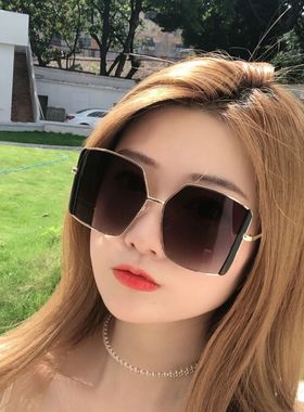 街拍遮阳太阳眼镜防晒大框女墨镜