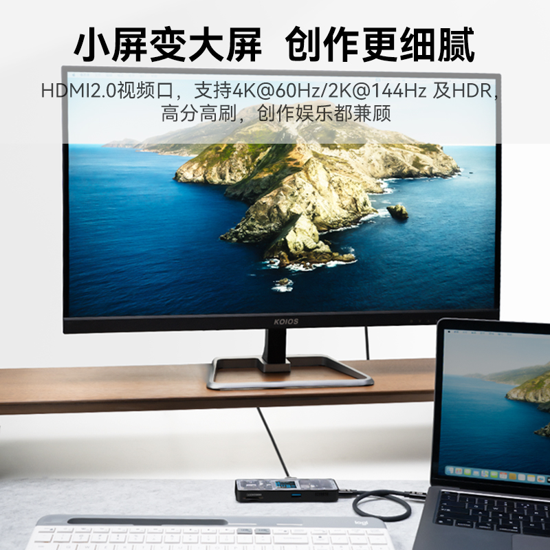 Dockcase多凯斯读卡器sd卡拓展坞适用Macbookpro苹果手机iphone15内存SD/TF卡相机读卡器ccd笔记本电脑扩展坞 - 图1