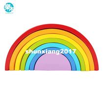Woodien block rainbow kidsChildren building blocks woodien to the bottom