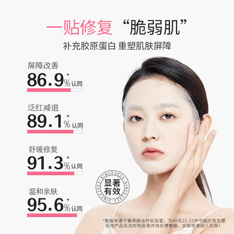 雅芙朗医用重组人源Ⅲ型胶原蛋白敷料医美术后修复皮肤屏障非面膜