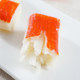 Marutama's ready-to-eat crab sticks are imported from South Korea in large strips