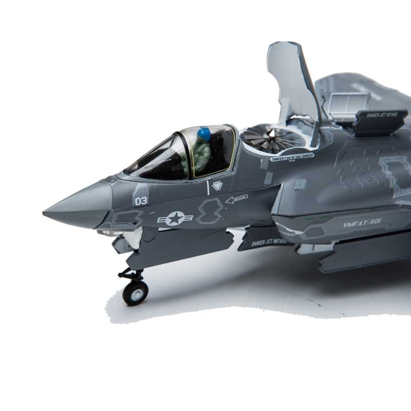 高档AF1垂直起降1:72美国F35B战斗机F35合金飞机模型F35C舰载型F3-图3