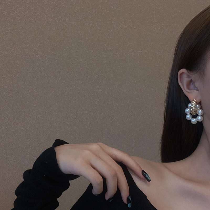 KarNia卡妮亚の耳环2021年新款潮耳饰女个性设计大气戴感两珍气质-图2