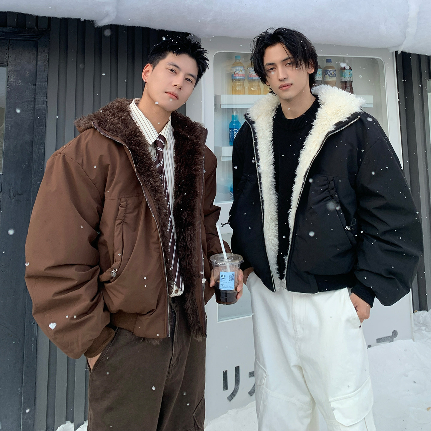 Holocene美式潮牌毛领派克服棉衣外套座山雕夹克加厚冬季保暖棉服,淘宝优惠券,粉丝福利购,淘宝优惠卷