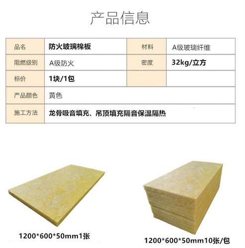 防火玻璃棉板高密度隔音棉酒吧ktv影院墙体龙骨吊顶吸音保温隔热