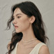 ARSIS sea shell bead necklace pendant clavicle chain