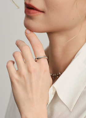 ARSIS循光双环叠戴女戒轻奢