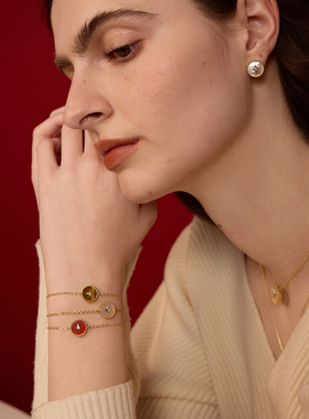 ARSIS红玛瑙幸运星手链本命年