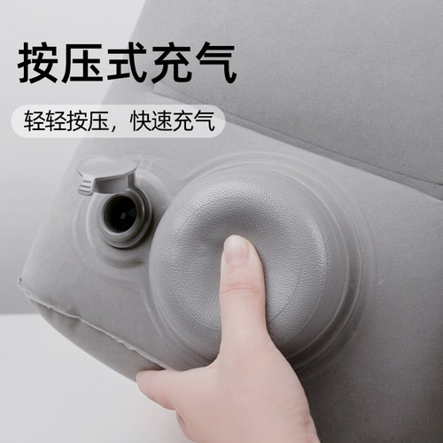 充气脚垫车载座椅汽车副驾驶睡觉神器长途自驾游前排后排飞机腿托 - 图2