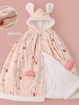 Bala Bala Baby Cloak Autumn Winter Clothing Out for Thickened Baby Cloister Children Winter Windproof shawl