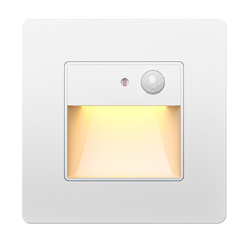 LED小夜灯人体感应智能地脚灯86型嵌入楼梯踏步追光灯楼道走廊灯 - 图3