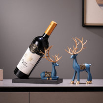 Creative Deer Red Wine Rack Swing Pieces Chinese Wine Bottle Rack Living-room Table Dining Wine Cabinet Dining Side Cabinet Decorate Joe Relocation Gifts