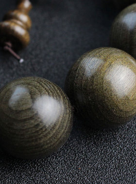 极速包邮天然阴沉金丝楠s木佛珠手串四川老料乌木男女文玩手链工