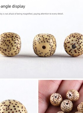 极速原生态海南星月菩提子手串单B圈女手链高密顺白正月文玩佛珠