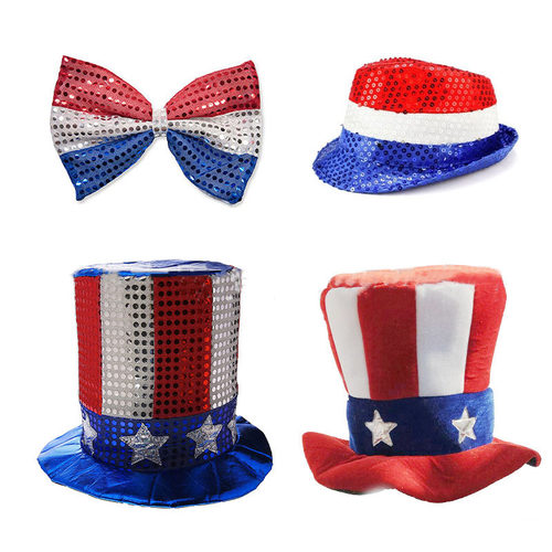 新品American Independence Day HighE Hats July 4th decoration - 图0