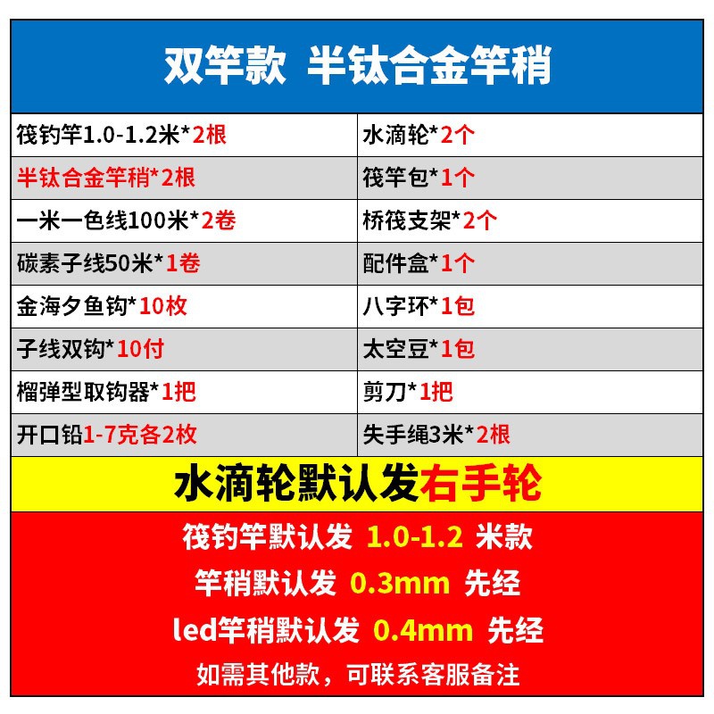 玻纤钛合套装钓伐软尾竿套装桥筏yaH伐竿桥钓套装。筏杆备筏竿 - 图2