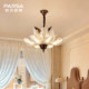 Pasha bedroom chandelier Song's aesthetic Zen bedroom chandelier new medieval retro wabi-sabi style restaurant lamps