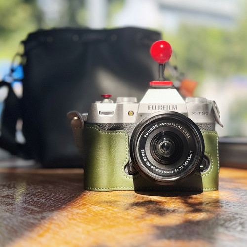 富士XT5真皮保护套XT30一二三代相机包XT50XS20XM5X100Vi皮套肩带 - 图1