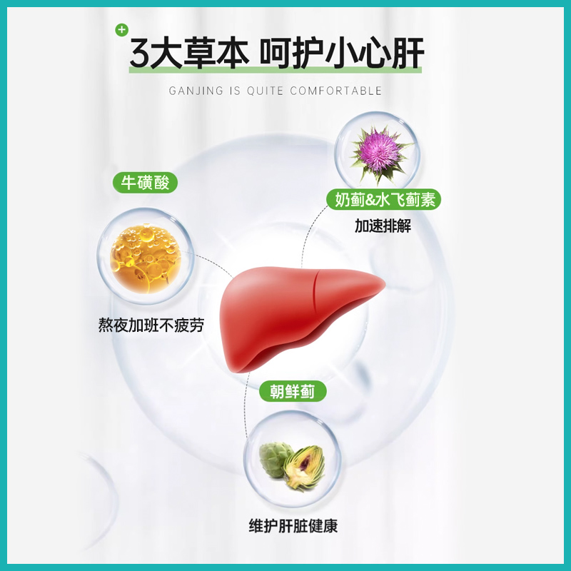 西伯利亚健康奶蓟草护肝片水飞蓟喝酒熬夜养肝神器保健品肝脏