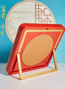 2026龙年金箔画家居摆件中式节日活动保险礼品工艺品厂家