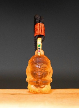 2026厂家直销惠古琉璃泰国神像吊坠佛像项链立体小物件手机挂件钥